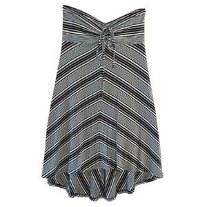 Women's S Patagonia Kamala Convertible Dress/Skirt Black & White Chevron